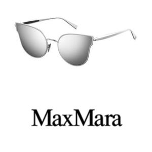 New W/O tag MaxMara Silver ILDE III polarized Sunglasses